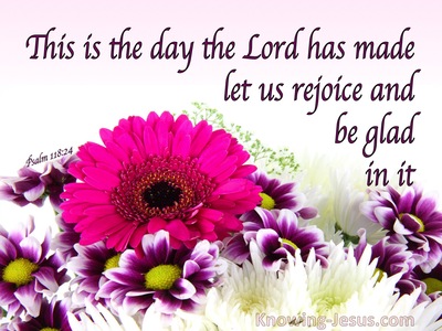 Psalm 118:24 This Is The Day The Lord Has Made (purple)